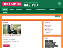 Tablet Screenshot of naestved.enhedslisten.dk