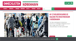 Desktop Screenshot of kbh.enhedslisten.dk