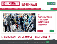 Tablet Screenshot of kbh.enhedslisten.dk