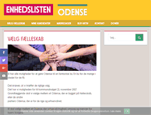 Tablet Screenshot of odense.enhedslisten.dk