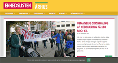 Desktop Screenshot of aarhus.enhedslisten.dk