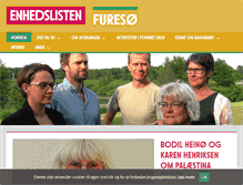 Tablet Screenshot of furesoe.enhedslisten.dk