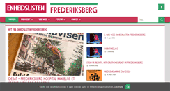 Desktop Screenshot of frederiksberg.enhedslisten.dk