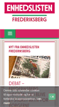 Mobile Screenshot of frederiksberg.enhedslisten.dk