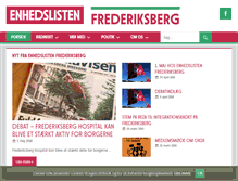 Tablet Screenshot of frederiksberg.enhedslisten.dk