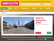 Tablet Screenshot of frederikshavn.enhedslisten.dk