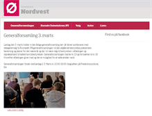 Tablet Screenshot of nordvest.enhedslisten.dk